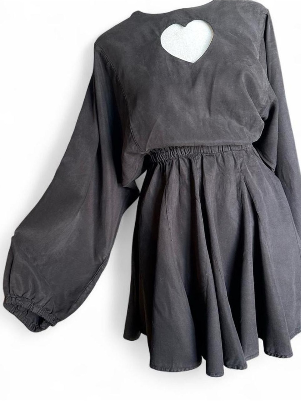 Desigual Black Mini Dress with Heart Cutout